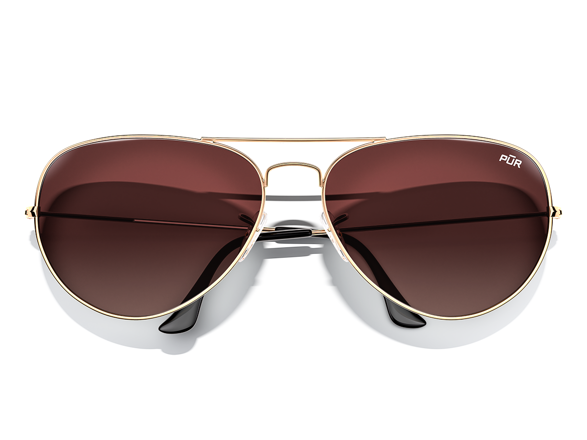 Golden Brown Faze Aviators