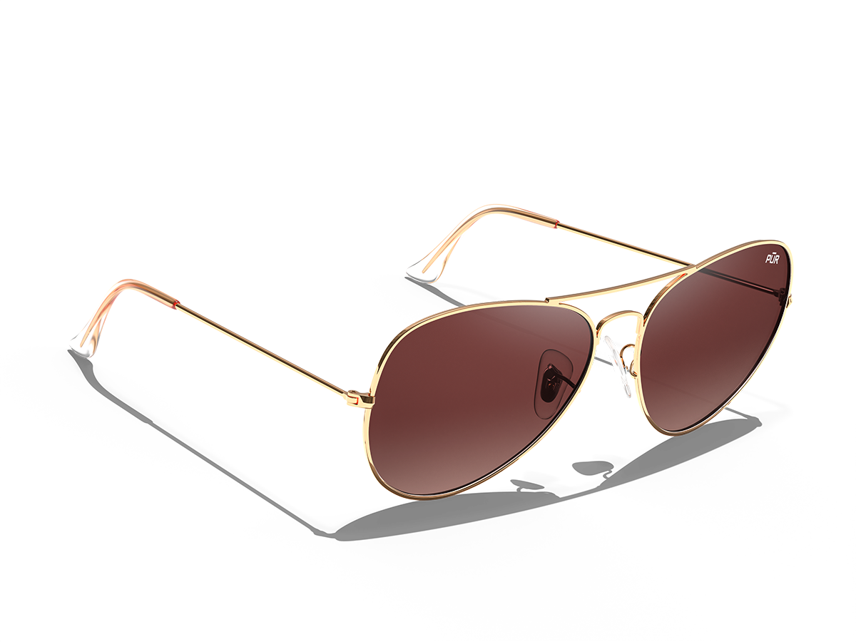 Golden Brown Faze Aviators