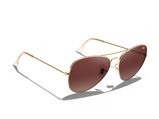 Golden Brown Faze Aviators