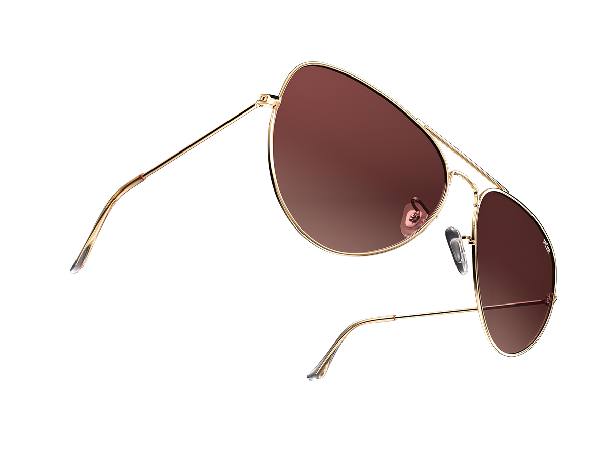 Golden Brown Faze Aviators