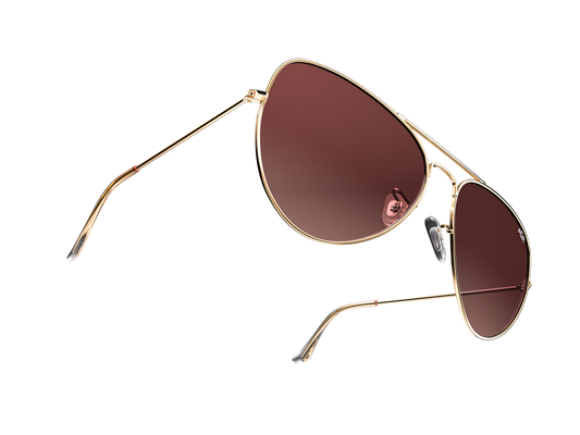 Golden Brown Faze Aviators