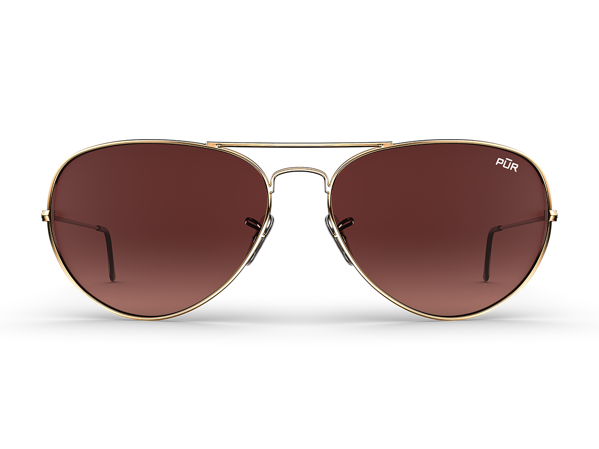 Golden Brown Faze Aviators